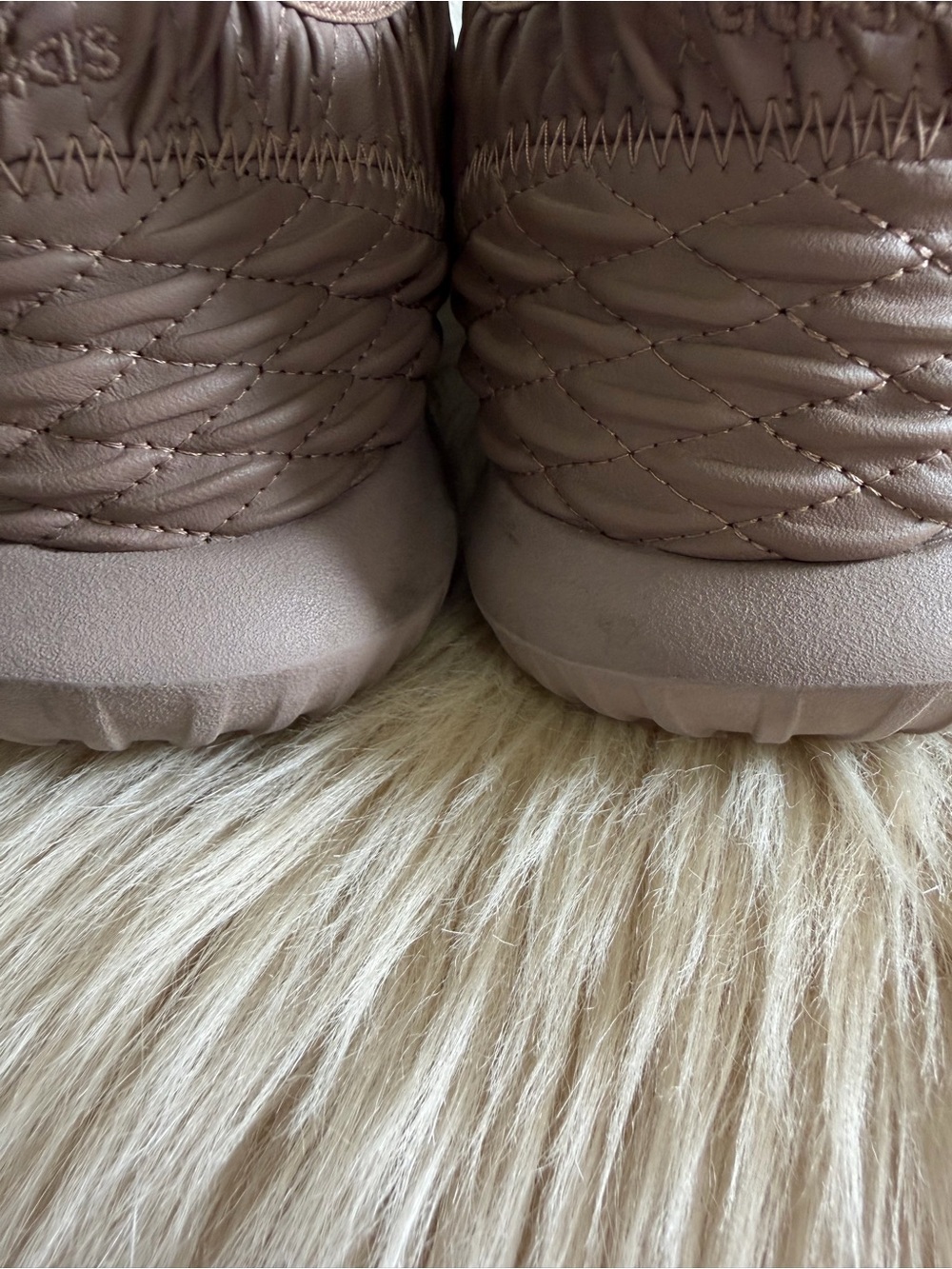 Adidas Tubular Shadow Mens 10.5 Taupe Quilted Sneakers Athletic Running Shoes - Picture 5 of 8